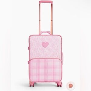 Pink LoveshackFancy Rolling Carry-On Luggage